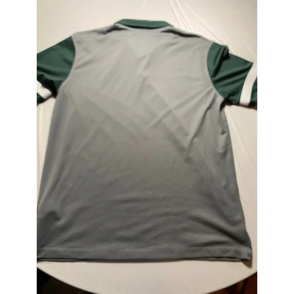 Nike Dri-FIT Michigan State Spartans Polo Shirt Grey Green Mens Large SP16KUB